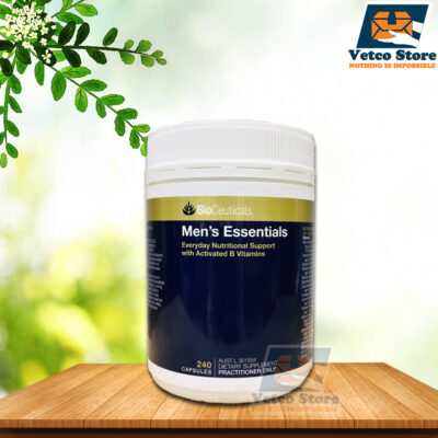 Viên uống bổ sung năng lượng chon nam giới BioCeuticals Men’s Essentials hộp 240 viên
