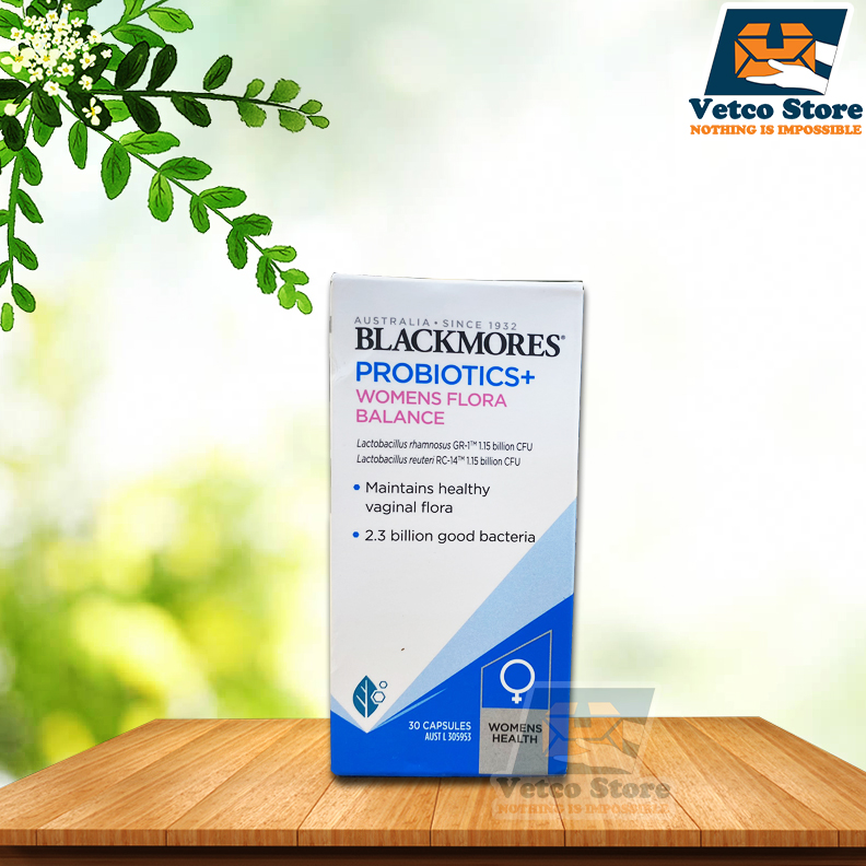 Viên uống bổ sung men vi sinh cho nữ Blackmores Probiotics Women Flora Balance hộp 30 viên