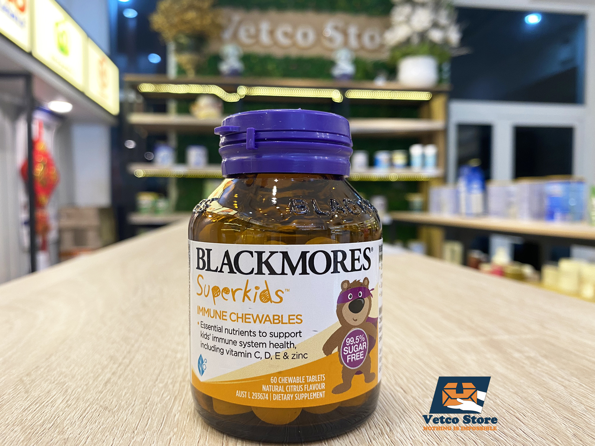 Blackmores Superkids Immune Chewable 60v_2