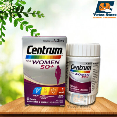 Viên uống bổ sung nhiều vitamin cho phụ nữ trên 50 Centrum Women 50+ hộp 60 viên