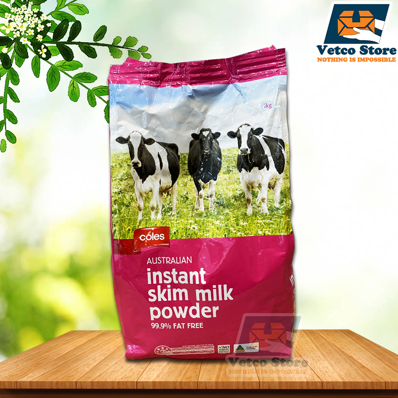 Sữa tươi dạng bột ít béo Coles 1kg