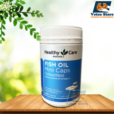 Dầu cá không mùi viên nhỏ Healthy Care hộp 200 viên