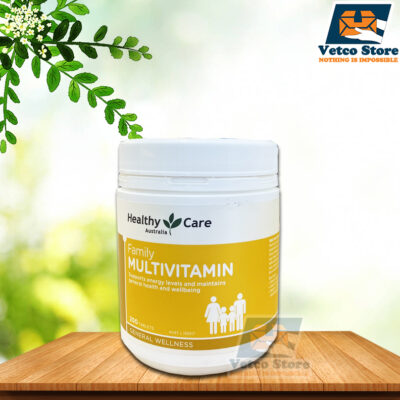 Viên nhai bổ sung nhiều vitamin cho cả gia đình Healthy Care hộp 200 viên