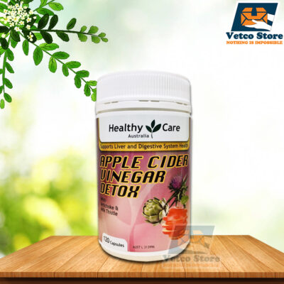 Viên uống giấm táo giúp thải độc cơ thể Healthycare Apple Cider Vinegar Detox hộp 120 viên