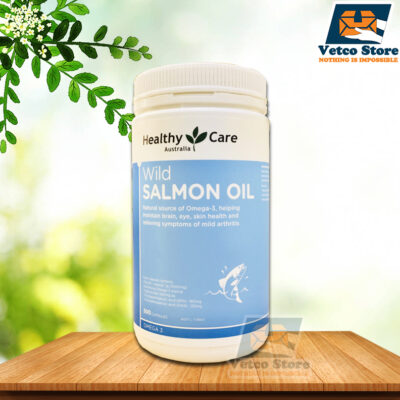 Dầu cá hổi Healthy care Wild Salmon Oil hộp 500 viên