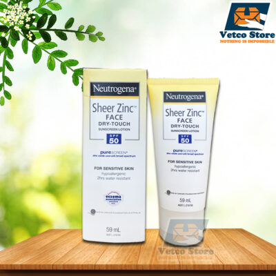 Kem dưỡng chống nắng Neutrogena Sheer Zinc Face Dry Touch Spf 50+ 59ml