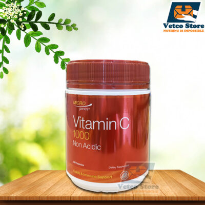 Viên uống bổ sung vitamin C không chứa acid Microgenics Vitamin C 1000 Non Acidic hộp 200 viên