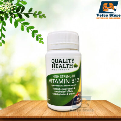 Viên uống bổ sung vitamin B12 Quality Health High Strength Vitamin B12 hộp 90 viên
