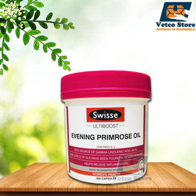 Tinh dầu hoa anh thảo Swisse Ultiboost Evening Primrose Oil hộp 200 viên