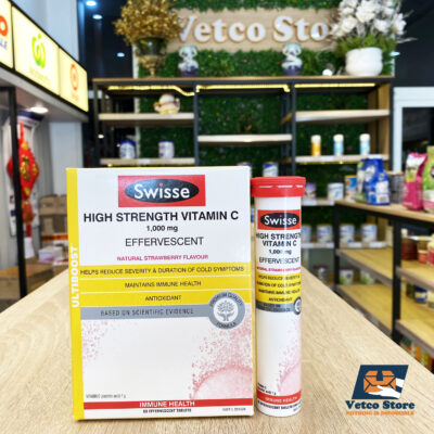 Swisse High Strength vitamin C 1000mg sủi 20v_1