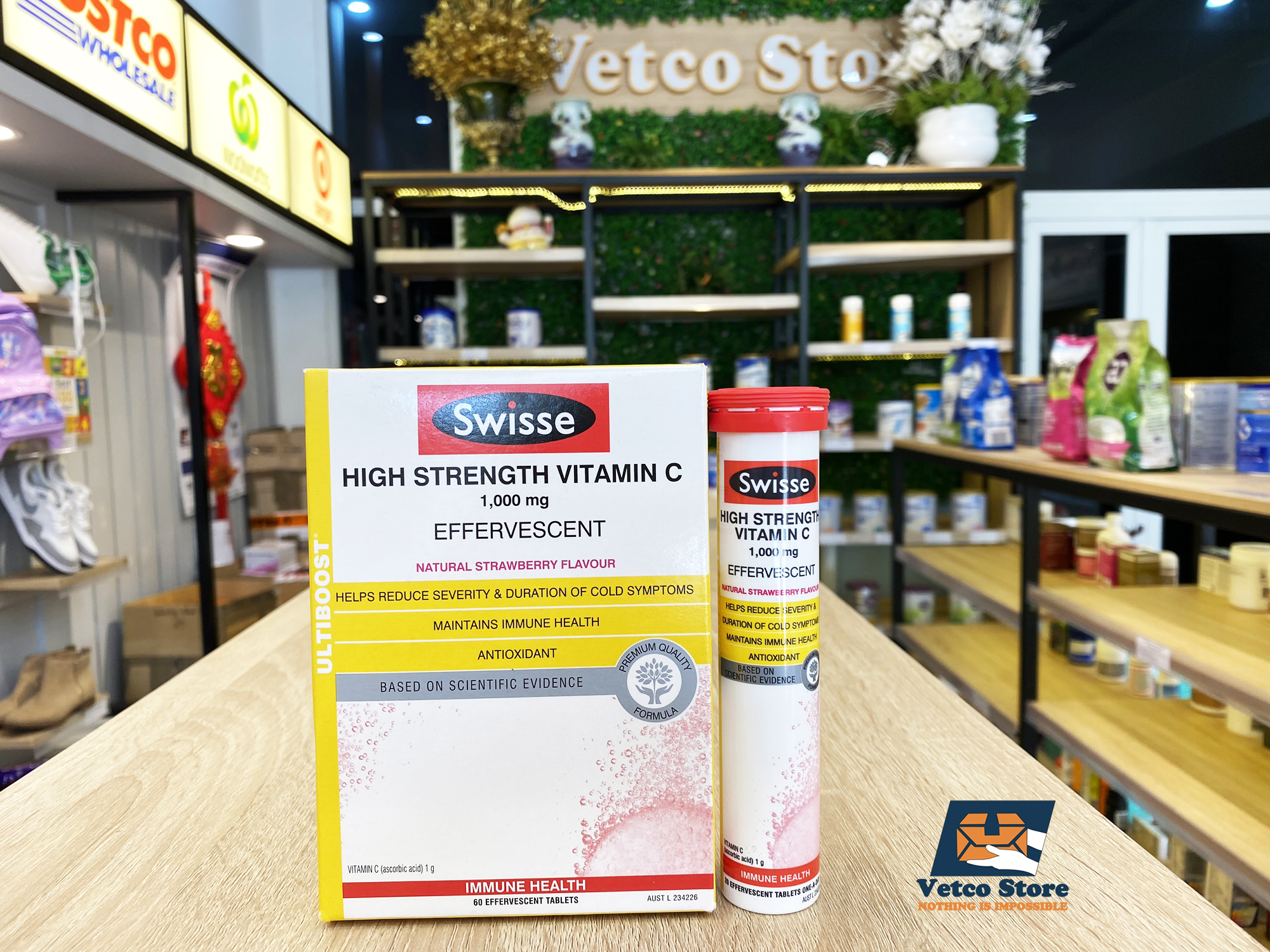 Swisse High Strength vitamin C 1000mg sủi 20v_1