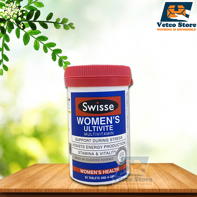 Viên uống bổ sung nhiều vitamin cho nữ Swisse Women's Ultivite Multivitamin hộp 60v