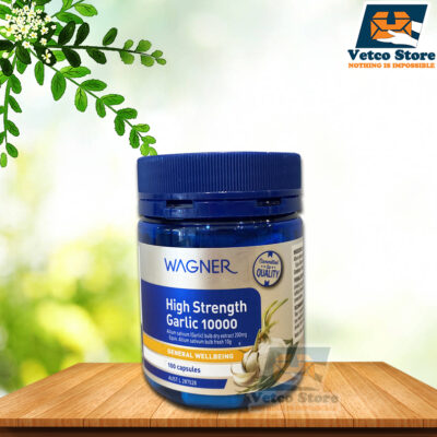 Viên uống bổ sung tinh chất tỏi Wagner High Strength Garlic 10.000 hộp 100 viên