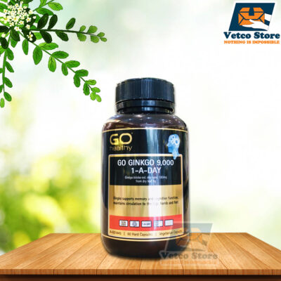 Viên uống bổ não Go Healthy Go Ginkgo 9000 hộp 60 viên