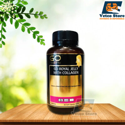 Sữa ong chúa kết hợp collagen Go Healthy Go Royal Jelly with collagen hộp 60 viên