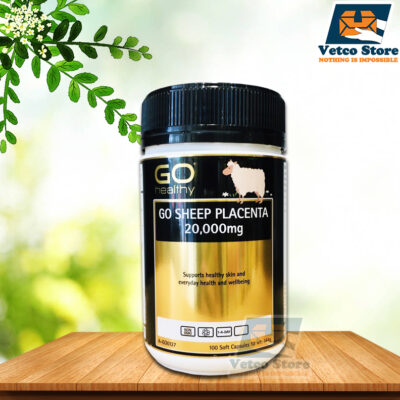 Viên uống nhau thai cừu Go Healthy Go Sheep Placenta 20000mg hộp 100 viên