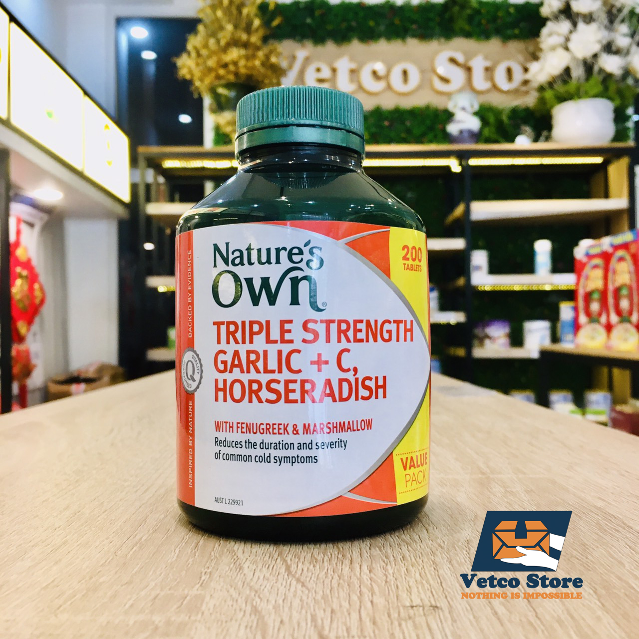 Nature Own Garlic C Horseradish 200v_1