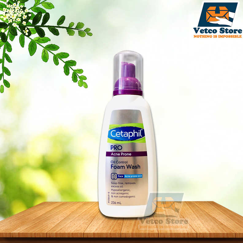 Sữa rửa mặt kiểm soát dầu Cetaphil Pro Acne Prone Oil Control Foam Wash 236ml