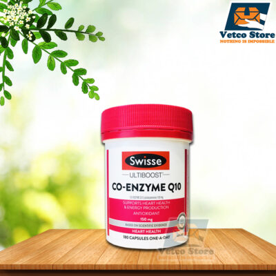 Viên uống hỗ trợ tim mạch Swisse Ultiboost Co-Enzyme Q10 hộp 180 viên
