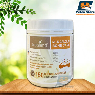 Viên uống bổ sung canxi Bioisland Milk Calcium Bone Care 150 viên