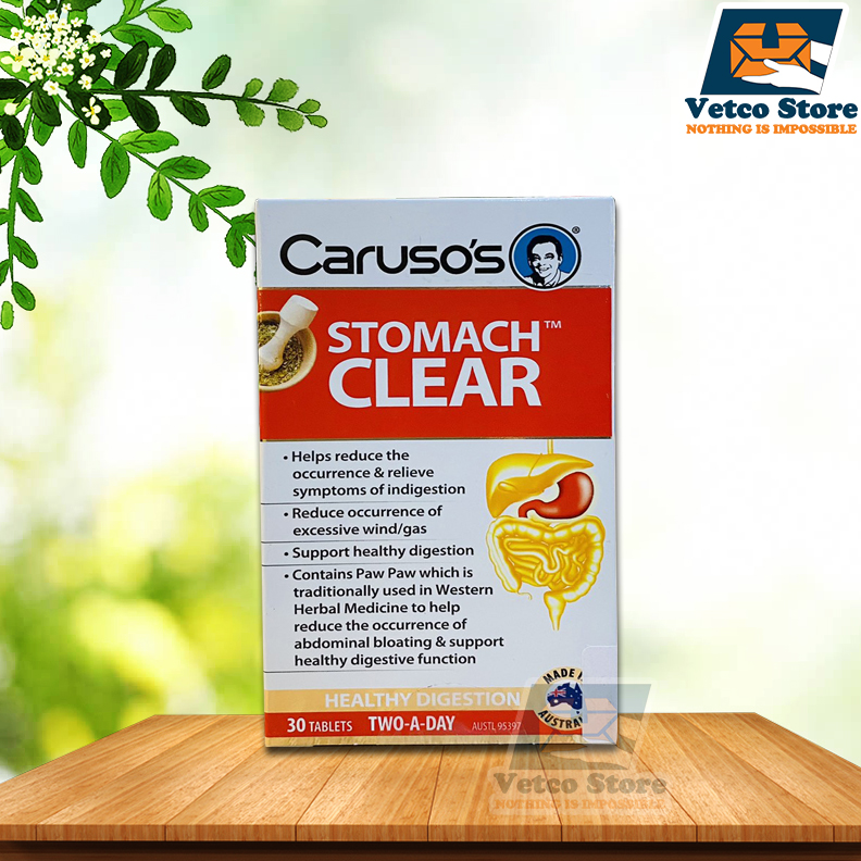 Viên Uống Dạ Dày Caruso’s Stomach Clear 30 viên