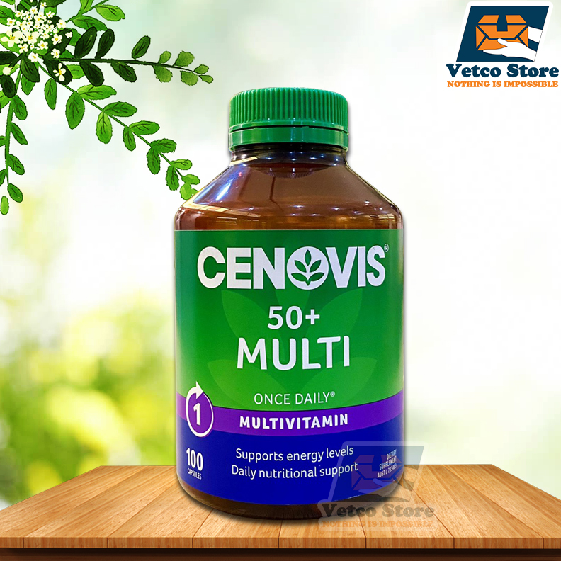 Viên uống bổ sung Vitamin cho người trên 50 tuổi Cenovis Multivitamin 100 viên