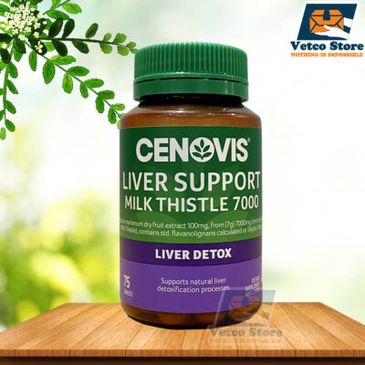 Viên uống hỗ trợ chức năng và thải độc gan Cenovis Liver Support Milk Thistle 7000 75 viên
