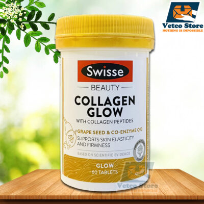 Viên uống đẹp da bổ sung Collagen SWISSE BEAUTY COLLAGEN GLOW with Collagen Peptides 60 viên