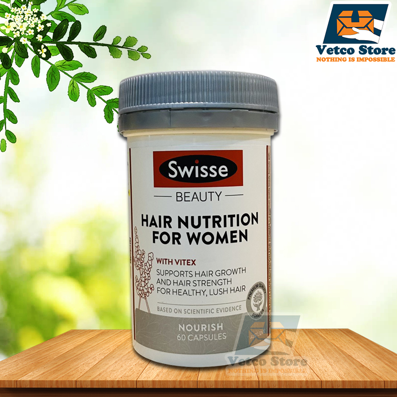 Viên uống dưỡng tóc SWISSE BEAUTY HAIR NUTRITION FOR WOMEN 60 viên