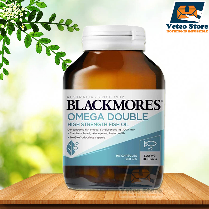 Viên Uống Dầu Cá Blackmores Omega Double High Strength Fish Oil 90 viên