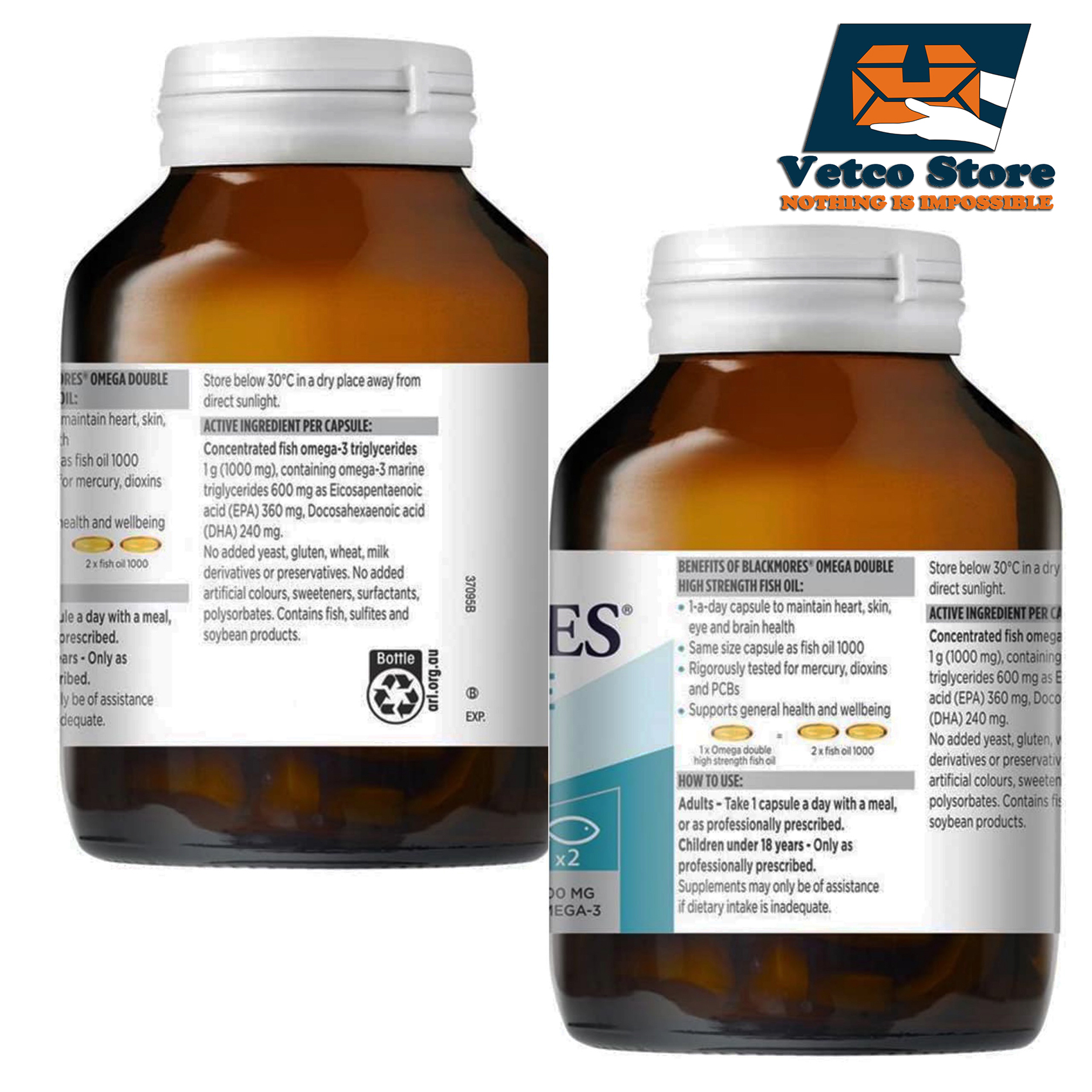 Blackmores Omega Double High Strength Fish Oil 90 Capsules1