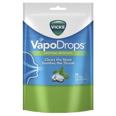 Kẹo ngậm giảm đau họng Vick VapoDrops 24v