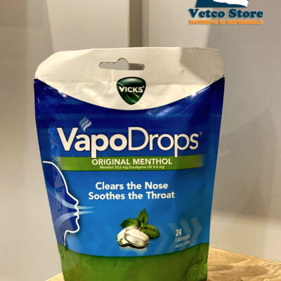 Kẹo ngậm giảm đau họng Vick VapoDrops 24v2