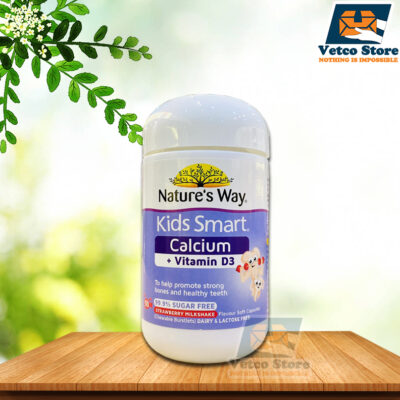Kẹo dẻo bổ sung Canxi & Vitamin D3 cho bé Nature’s Way Kids Smart Calcium + Vitamin D3 50 viên