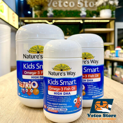 Natures Way Kids Smart Omega3 Fish Oil Trio 180 Capsules3