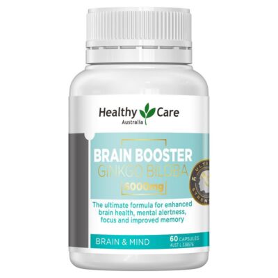 VIÊN UỐNG BỔ NÃO HEALTHY CARE BRAIN BOOSTER GINKGO BILOBA 6000MG3