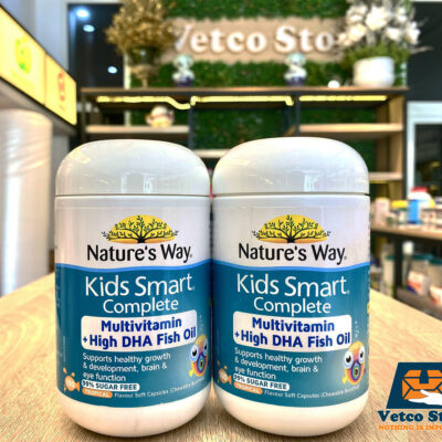 Viên uống bổ sung DHA Vitamin tổng hợp cho bé Natures Way 100v1