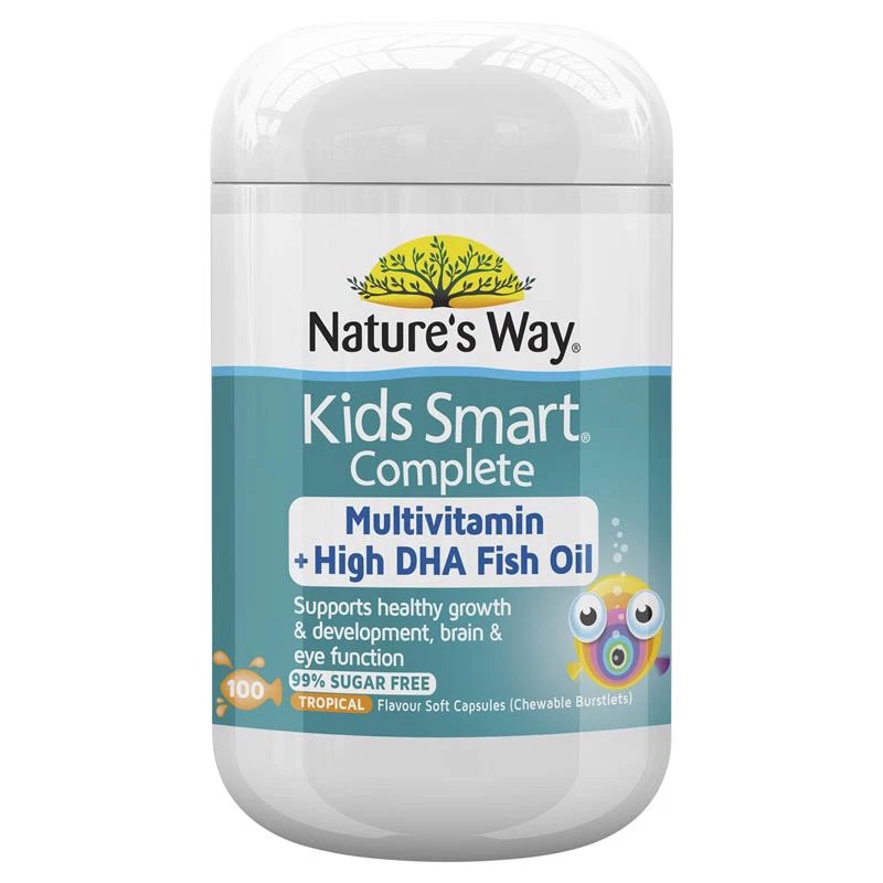 Viên uống bổ sung DHA Vitamin tổng hợp cho bé Natures Way 100v2-1