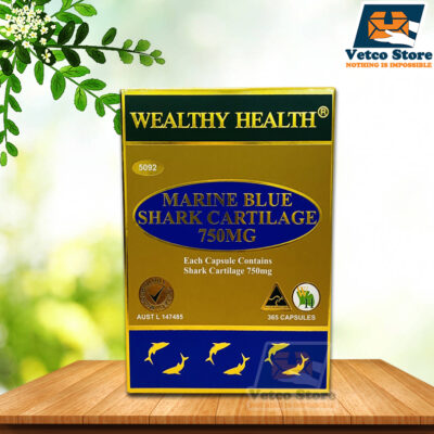 Viên uống sụn cá mập xanh WEALTHY HEALTH MARINE BLUE SHARK CARTILAGE 750mg 365 viên
