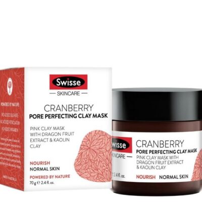 Mặt nạ đất sét Swisse Cranberry Pore Perfecting Clay Mask 70g
