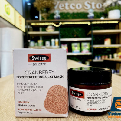 Mặt nạ đất sét Swisse Cranberry Pore Perfecting Clay Mask 70g2