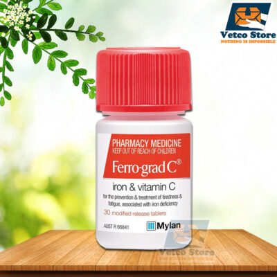 Viên Uống Bổ Sung Sắt Và Vitamin C Ferro-Grad C 30viên