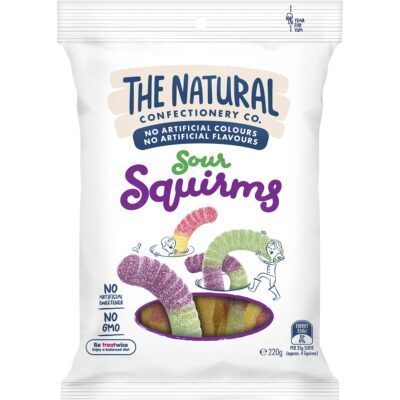 Kẹo The Natural Sour Squirms 220g