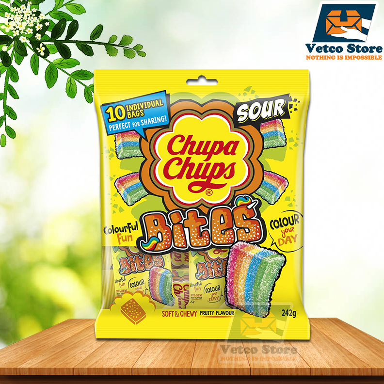 Kẹo Chupa Chups Sour Bites 242g (10 gói)