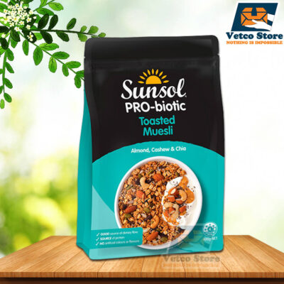 Ngũ Cốc Sunsol Pro-Biotic Hạt Hạnh Nhân & Hạt Chia 400g