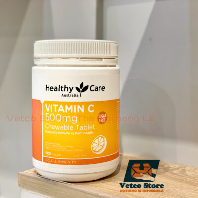 Viên nhai Healthy Care vitamin C 500mg 500v2