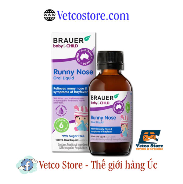 Siro sổ mũi Braure Baby Child Runny Nose