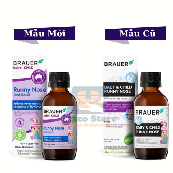 Siro sổ mũi Braure Baby Child Runny Nose