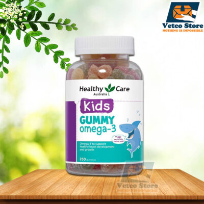 Kẹo Dẻo Bổ Sung Vitamin Omega 3 Phát Triển Trí Não Cho Bé Healthy Care 250 Viên