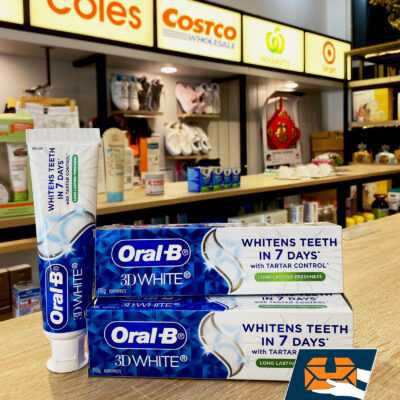 Kem đánh răng oralb 3d white whitens teeth in 7 days 110g